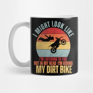 cool retro sunset dirt bike Offroad motocross lovers Mug